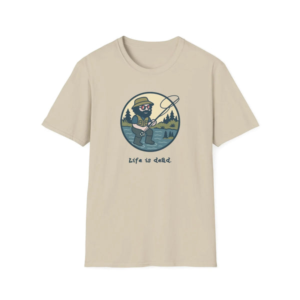 Grateful Dead - Fly Fishin' Jerry - Life is dead. Grateful Dead TShirt - StealieShop